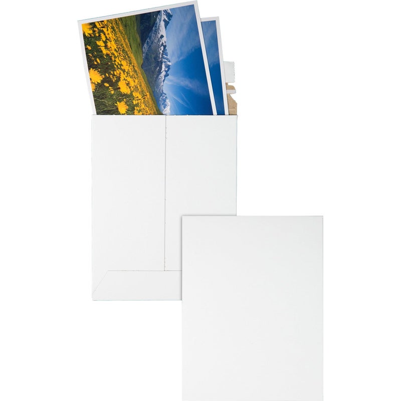 Quality Park 6 x 8 Photo Document Mailers, Redi-Strip Self Seal Closure, Rigid Stay Flat Mailer, White Recycled Fiberboard, 25 per Box (QUA64007) - Image 3